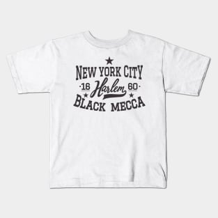 Black Mecca Harlem New York - Harlem Logo - Black Mecca Harlem Shirt Kids T-Shirt